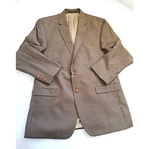 Vintage - Ralph Lauren Men's Classic Soft Sport Coat Houndstooth Brown 44L